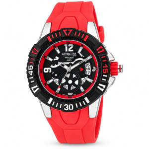 Reloj Q&Q para caballero – DA72-322Y – rojo con pantalla digital