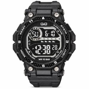 Reloj Q&Q para caballero – G28A-002VY – negro con detalles azules