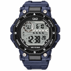 Reloj Q&Q para caballero – G28A-006VY – gris con detalles azules