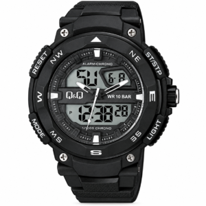 Reloj Q&Q para caballero – GW85J005Y – pantalla digital negra con detalles grises