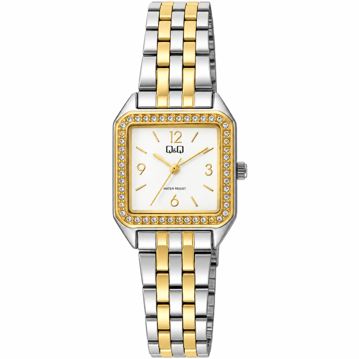 Reloj Q&Q para caballero - Q27C-001PY - dorado con esfera blanca