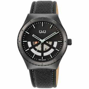 Reloj Q&Q para caballero – Q71B-007PY – correa negra y esfera negra