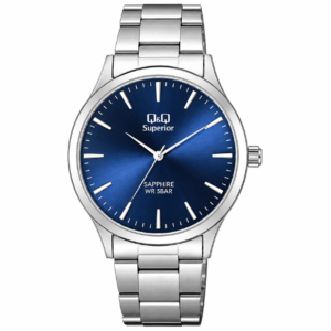 Reloj Q&Q para caballero – S278J222Y – plateado con esfera azul
