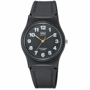 Reloj Q&Q para caballero – VP34J010Y – correa gris con esfera blanca y detalles verdes