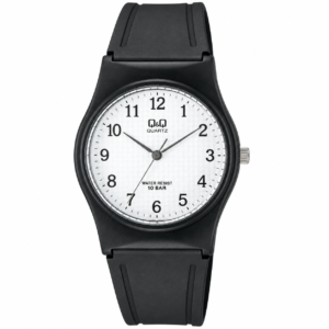 Reloj Q&Q para caballero – VP34J023Y – correa negra y esfera blanca