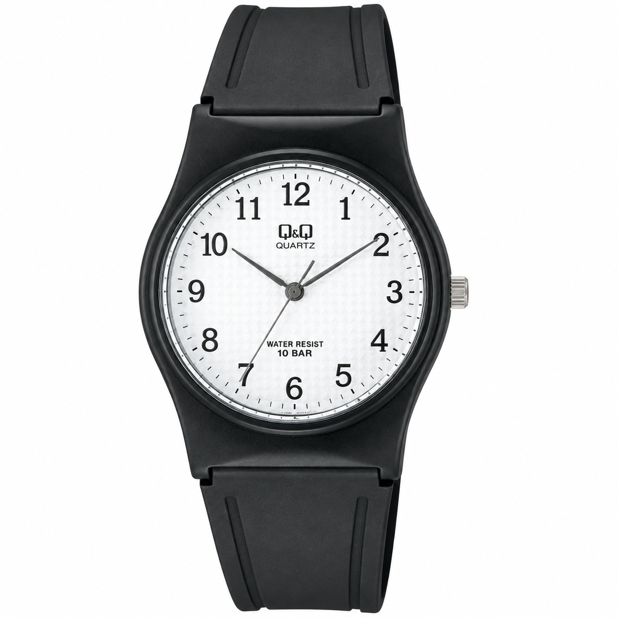 Reloj Q&Q para caballero - VP34J023Y - correa negra y esfera blanca