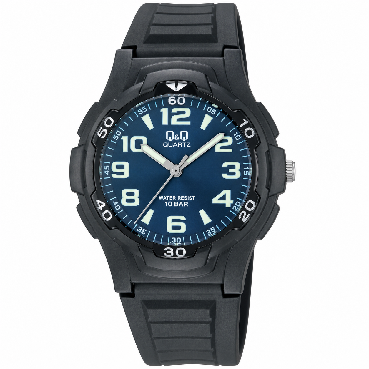 Reloj Q&Q para caballero - VP58J003Y - correa negra y esfera azul
