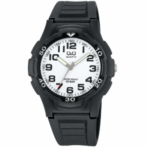 Reloj Q&Q para caballero – VP84J001Y – correa negra y esfera blanca