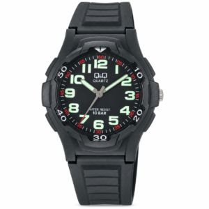 Reloj Q&Q para caballero – VP84J002Y – verde oscuro con esfera negra