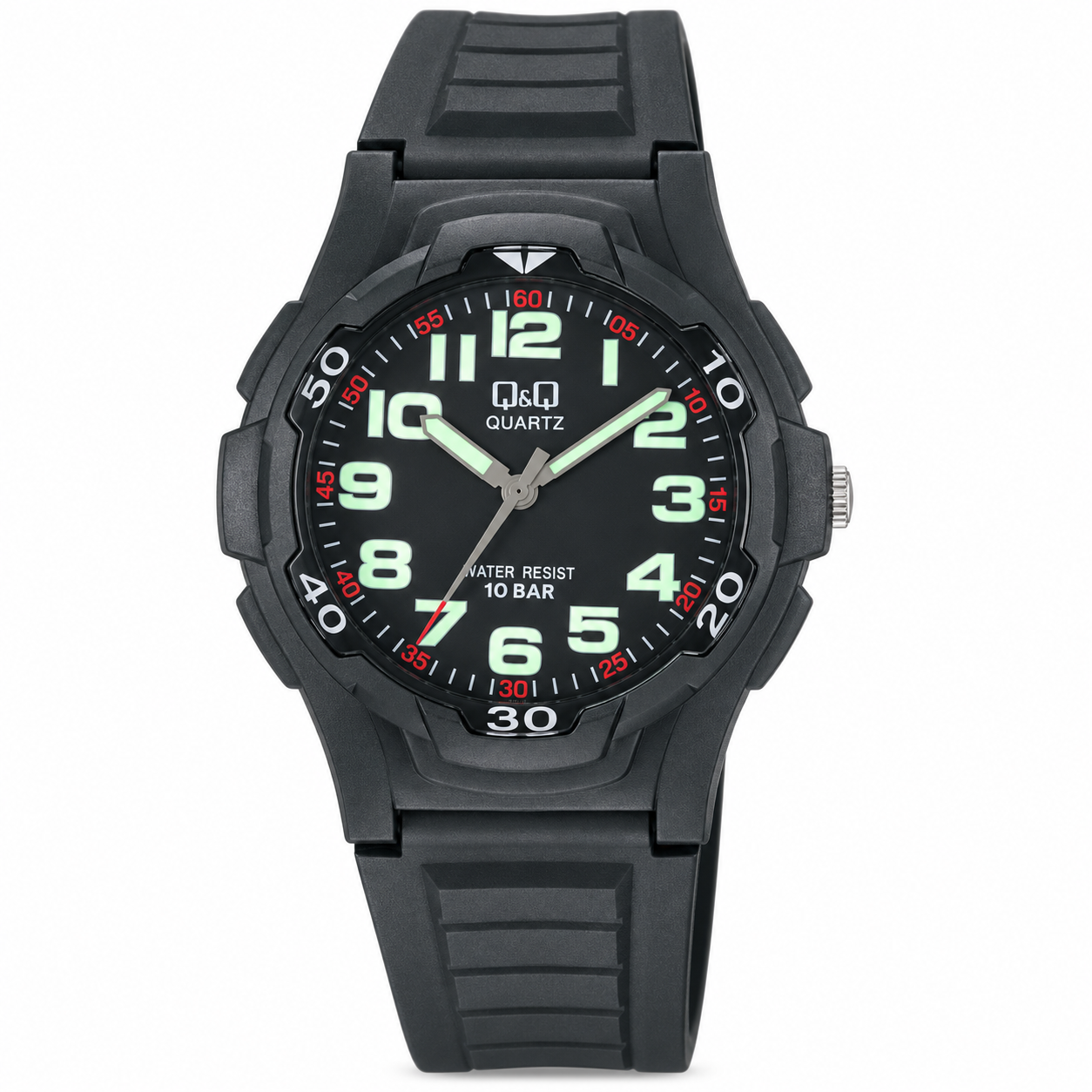 Reloj Q&Q para caballero - VP84J002Y - verde oscuro con esfera negra