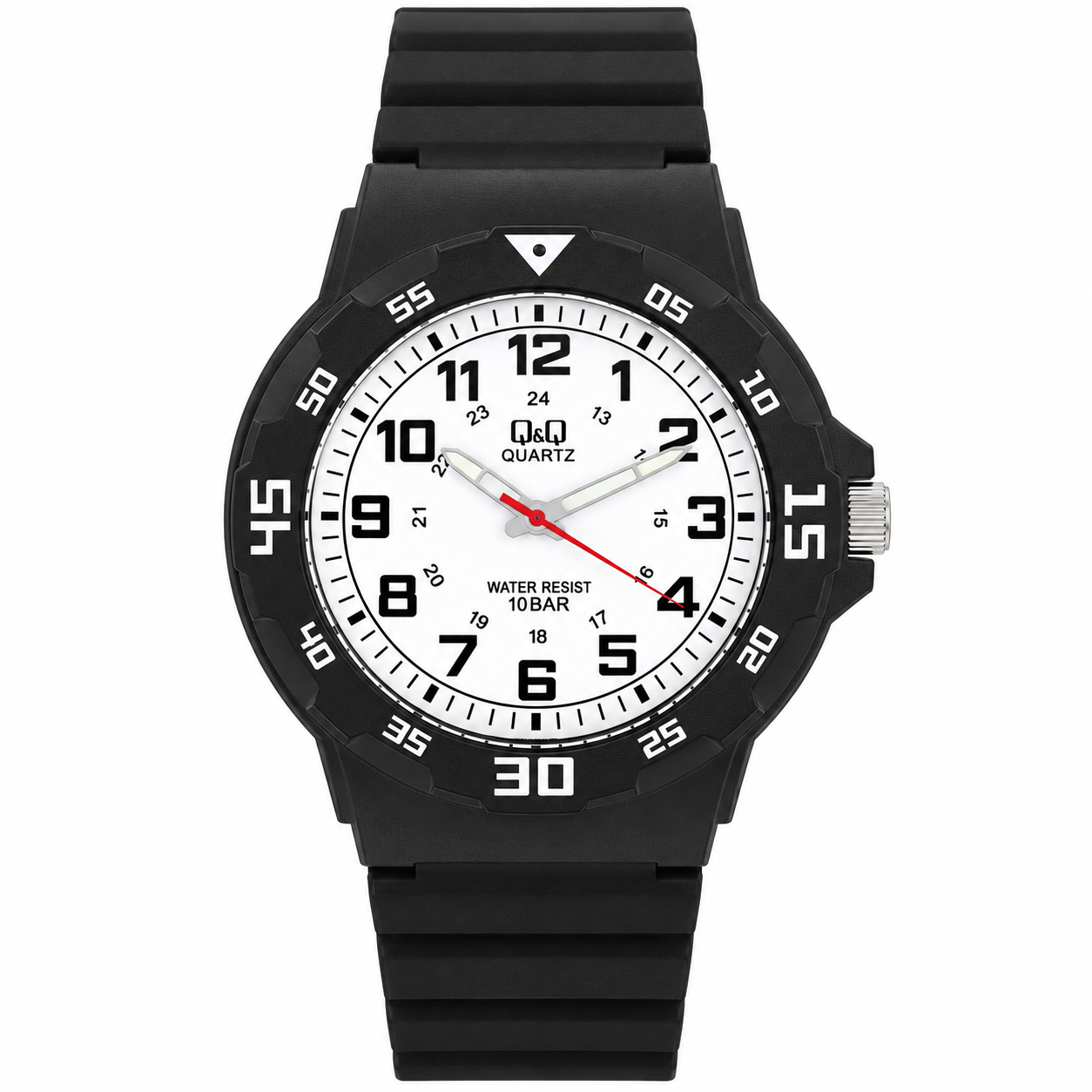 Reloj Q&Q para caballero - VR18J003Y - correa negra y esfera blanca