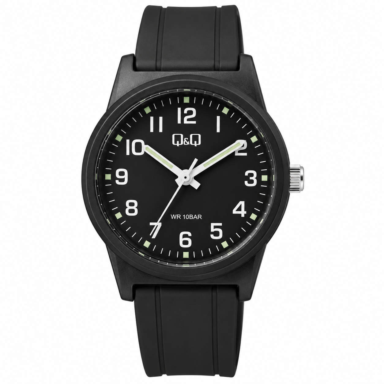 Reloj Q&Q para caballero - VR35J027Y - correa negra y esfera gris