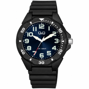 Reloj Q&Q para caballero – VS44J004Y – negro con detalles azules